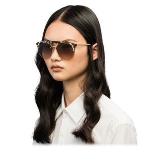 Prada Ornate Collection Cat Eye Sunglasses